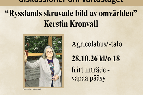 Viskningar och rop – diskussioner om världsläget: Kerstin Kronvall