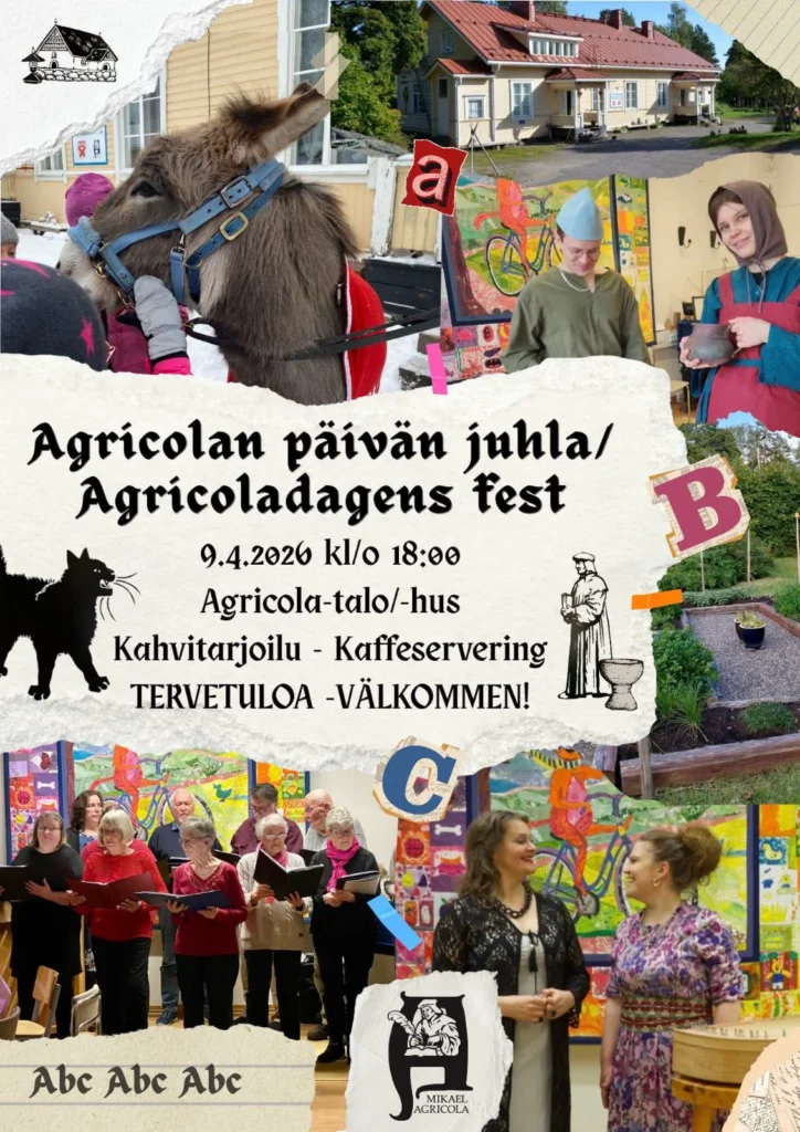 Agricolan päivän juhla – Agricoladagens fest 2026 – juliste/affisch