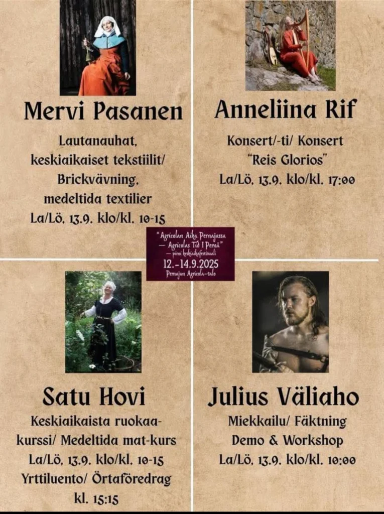 Agricolan aika Pernajassa – Agricolas tid i Pernå – juliste/affisch