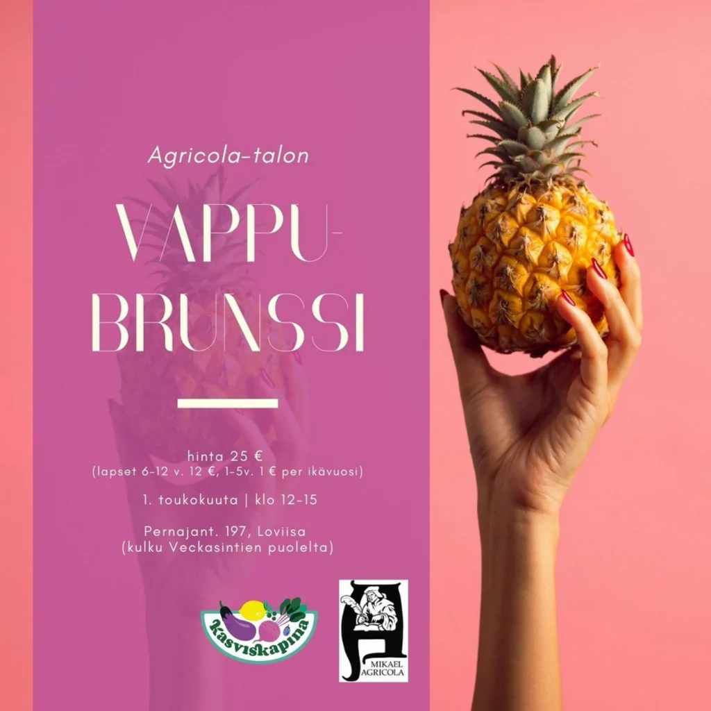 Vappubrunssi – Förstamajbrunch – juliste/affisch